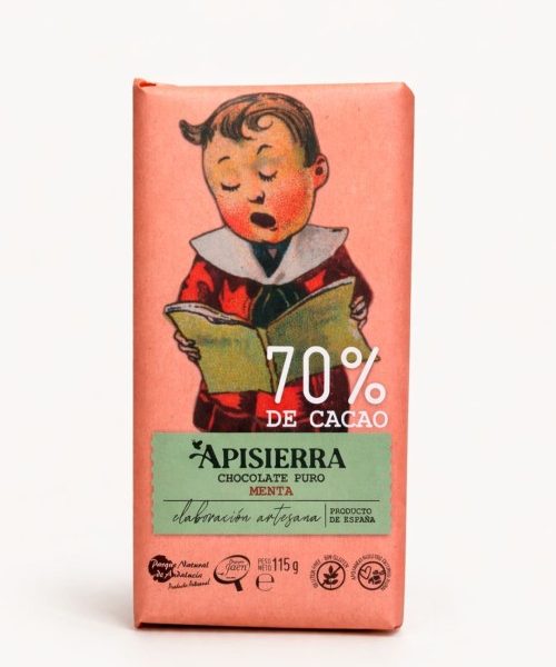 Tableta chocolate menta 115gr