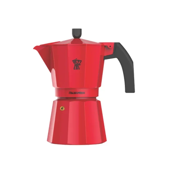 Cafetera Pezzetti Italexpress 3 tazas roja